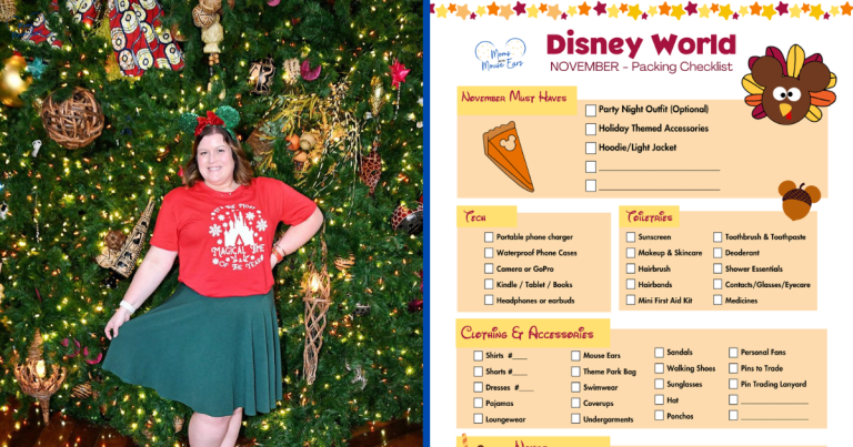 Featured Disney World November Packing Checklist