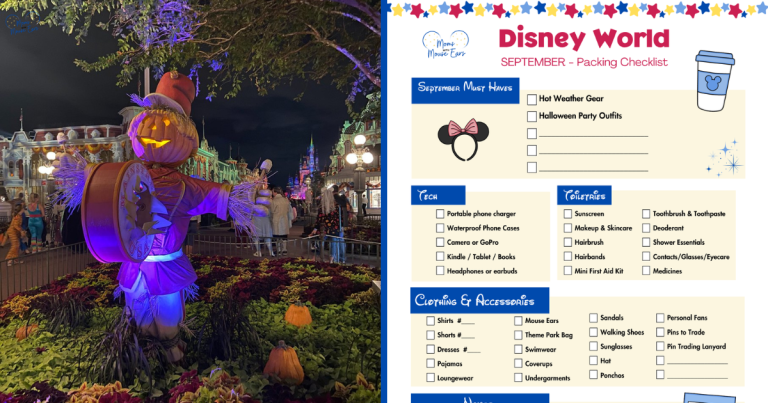 Featured Disney World SEPTEMBER Packing Checklist